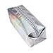 Jamicy® Fashion Pencil Case Makeup Bags Women Girls Zipper Comestic Storage Bag (Silver)