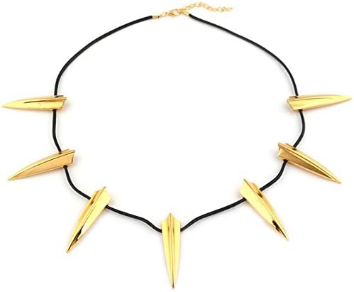 Cosplay Necklace Black Panther Wakanda King T'Challa Pendant Necklace Golden