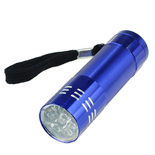 Preisvergleich Produktbild LETTER® Kleine wasserdichte Licht LED Taschenlampe blau
