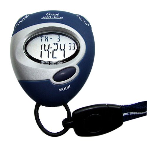 Gard Ruhla Stoppuhr GR2151-3 Digitaluhr blau mit Umhngeband Gard Ruhla Stoppuhr GR2151-3 Digitaluhr blau mit Umhngeband