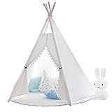 little dove Tente de jeu en coton Tipi pour enfants (avec matelas ) 100% naturel