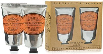 Naturally European Neroli & Tangerine Luxury Hand And Foot Cream Gift Set 2 x 75ml