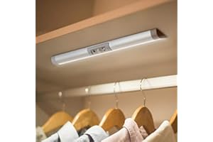 Joyzy Wardrobe Light with Motion Sensor Lighting Cupboard Lights Eye-Protection Design for LED Rechargeable Wardrobe Lightings Wireless Closets Light Battery Operated Kitchen Cabinet