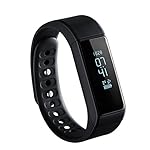 Fitness Tracker, OMorc Bracelet Connecté Bluetooth 4.0 Tracker d'activité Intelligent Podomètre Santé Smart Band avec Podomètre Compteur de Pas,Calories,Sommeil,Reveil Appel SMS Notifications, Alertes/Mémos et Réveil pour Apple iPhone IOS Android