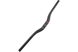 LOVEJIA Guidon VTT Carbone, Cintre VTT, Guidon De Vélo De Montagne, Cintre 31.8mm 700mm 70cm Guidon Velo Route Carbone pour VTT, Vélo De Route, Vélo De Course, Vélo électrique, BMX (Rouge -X Riser,700mm)