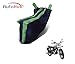 Auto Hub Two Wheeler Body Cover For Royal Enfield Bullet Electra (Black-Green) RS.310.00