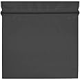 Small 50x50mm BLACK Polythene Plastic Baggies - Durable Grip Zip Lock Seal - Resealable Grip Seal Bags (200pcs)