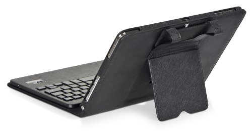 DONZO Tasche inkl. Bluetooth Tastatur (deutsches Tastaturlayout, QWERTZ) für Samsung Galaxy tab pro 10.1 T520 & T525 mit Standfunktion – schwarz - 4