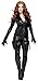 Produktbild Damen-Kostüm Geheimagentin Secret Agent Spezialeinheit FBI schwarzer Overall, Größe:L