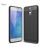 GOGME Funda para Meizu M6 Note, Slim Silicona Case, Negro
