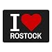Produktbild Mousepad Classic I Love Rostock schwarz