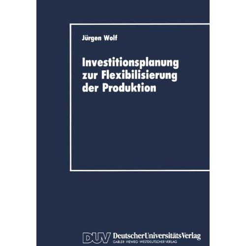 Investitionsplanung zur Flexibilisierung der Produktion (DUV Wirtschaftswissenschaft)