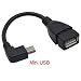 Produktbild KRS MIN-4 90° gewinkelt USB-OTG Adapter-Kabel Mini USB-Stecker USB-Buchse Typ A ca 14cm (MIN-4)