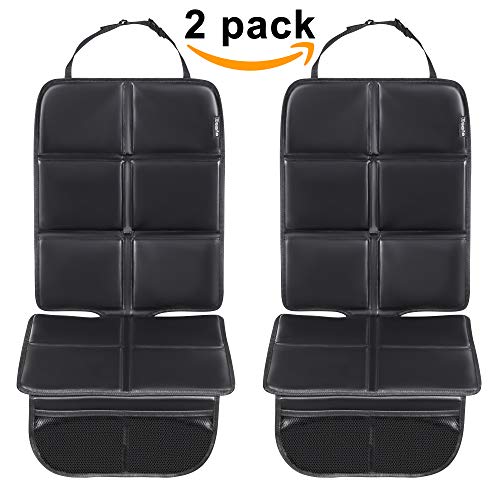 8safe Protector de Asiento de Piel PU PREMIUM | Perfecto para Asientos de Piel | Antideslizante y Resistente | ISOFIX Compatible | Tamaño ideal para Turismos/SUV