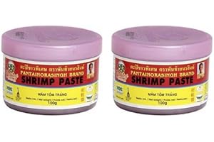 ZEN GROUP Pantai Shrimp Paste 100g (Pack of 2) – Authentic Thai Fermented Shrimp Sauce – Premium Seafood Condiment for Cooking, Stir-Fry, Dips & Curry – Bold Umami Flavor