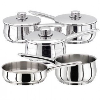Stellar 1000 - 5 Piece Saucepan Set (S1C1) 5 Piece Set. As shown