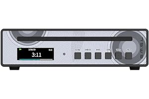 SMSL PL100PRO CD-spelare, RCA/optisk/koaxial/3,5 + 4,4 mm hörlursutgång, 200 mW 32 Ω, 2 x CS43131 High-End DAC-chip, kompatibel med CD-R/CD-RW/MP3-skivor, förlustfri MQA-uppspelning