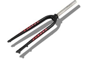 LHHL Mountain Bike Rigid Forks 26" 27.5" 29" Aluminum Alloy Fork 28.6mm In XC Alloy Forks Disc Brake Bicycle Lightweight Front Fork Threadless Straight Tube For MTB Road Bikes