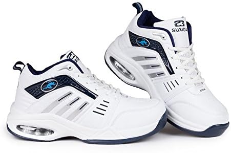 Attix Shoes YLG - Air Cushion Elevator Trainers 9cm Taller, 9.5UK 10.5US 44EU, White, 9cm Elevator Invisible height Increasing Shoes