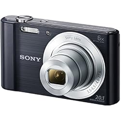 Sony DSC-W810 - Cámara compacta de 20.1 Mp (pantalla de 2.7", zoom óptico 6x, estabilizador digital), negro