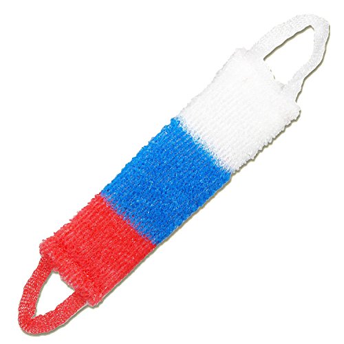 Back Einseifer Back Brush Sponge White with Blue, Red, 12 x 45 cm