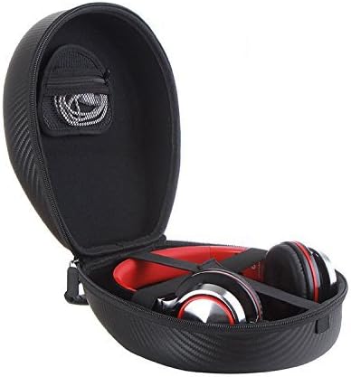 SecretRain Gaming Overear Carrying Headphone Case for T2s HT Turbine Sennheiser HD201 HD202 Bose QC25 Sony MDR-XB950BT Skullcandy Hesh 2 ATH-M50X Philips Pioneer Marshall Shure Beats Bose Onkyo etc