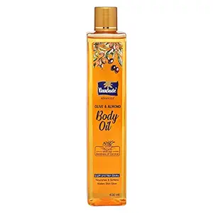 Parachute Advansed Olive & Almond Body Oil, For Nourished Glowing Skin, 400 ml