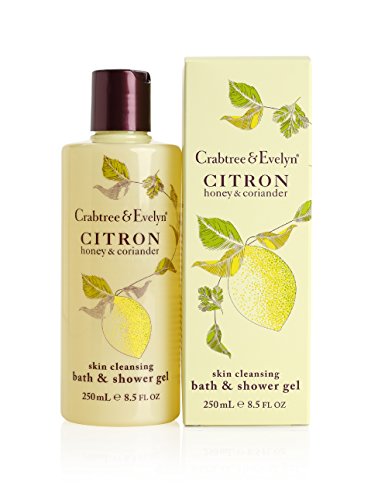 Crabtree & Evelyn Citron, honey and coriander skin cleansing bath and shower gel, 1er Pack (1 x 250 ml)