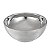 Anself Stainless Steel Men's Shaving Bowl, Silver