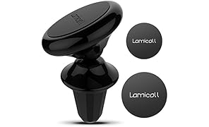 Lamicall Supporto Magnetico Cellulare Auto : Universale Supporto Telefono per Phone Xs Xs Max XR X 8 7 6 6S plus 5 5S 4S, HUAWEI, Samsung S8 S7 S6 S5 S4 S3, Huawei, altri Smartphones - Nero