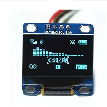 Techtonics 0.96 Inch 4 Pin OLED Display SPI/I2C Module - 128x64 (Blue) - Good Quality Box Packaging