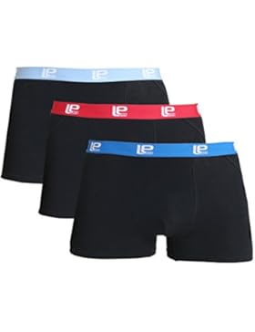 Lower East Herren Boxershorts Retro, in Verschiedenen Farben 3er Pack
