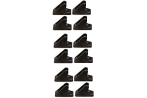 H2o Kayaks Black Clam Cleat Mini Line-Lok (Pack of 12)