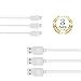 Produktbild IPhone Kabel 3 Pack 6FT Lightning zu USB Kabel für iPhone 7, SE, 5,5s, 6,6s, 6 Plus, iPad Luft, Mini, iPod (weiß)