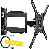 Invision® Ultra Slim Tilt Swivel TV Wall Bracket Mount – For 24-55 Inch LED LCD Plasma & Curved Screens – Now Includes 1.8m HDMI Cable (HDTV-E)
