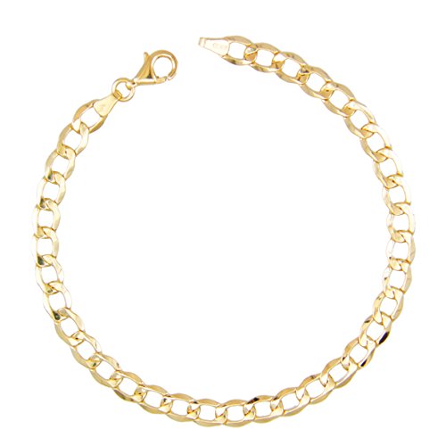 Herren-Gliederarmband aus echtem Gelbgold