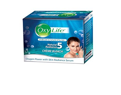 Oxylife Natural Radience Cream Bleach Oxygen Power with Skin Radiance Serum 9g by Oxy Life Cream Bleach