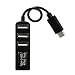 Produktbild Switchali Typ-C 4-Port USB 3.0 Hub USB 3.1-Adapter für PC Apple Macbook 12 " (Schwarz)