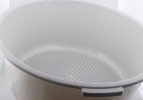 Fußbad-Schüssel mit Noppen für Massage, Kosmetex Fuß-Wanne, Fußbadewanne für Fußsohle mit Massage-Effekt Wasch-schüssel Ø40cm - 3