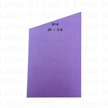 Münzrollpapier für Euro Münzen je 50x (2,00 € Papier) für Geldrollen