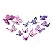 Produktbild LoveOlvidoD Haute Qualité Gossip Girl Même Style 6 Grand et 6 Petit 3D Papillon Stickers Muraux Papillons Décors Pour La Maison Fridage Décoration