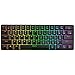 Produktbild TOOGOO Mechanische Tastatur, 61 Tasten Optical Switch Multi-Color RGB LED Backlit Wired Gaming Keyboard, Ip67 Wasserdicht Handgelenk-Rest, Ergonomisch, Für Pc/Mac Gamer, Typist