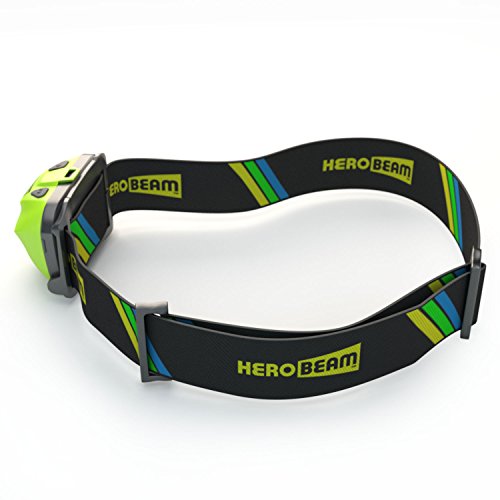 HeroBeam® LED Stirnlampe – Beste Kopflampe zum Joggen, Gassi gehen, Angeln, Radfahren, in der Natur, Lesen oder DIY. Weiß/Rot Licht Modi, Notfall S.O.S. Blitz Modus – Sehr helle CREE XP LED mit bis zu 168 Lumen! – Leicht, Bequem und Wetterbeständig – einschließlich Long-Life DURACELL Batterien – 5 Jahre GARANTIE - 2