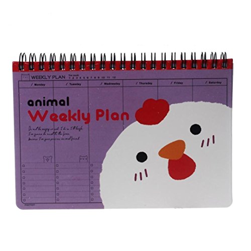 Preisvergleich Produktbild winwintom Cute Wochenplaner Agenda Notebook violett