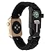Produktbild Hunpta Mordern Mode neue Nylon-Seil-Survival-Armband-Uhr Band mit Kompass für iWatch Apple Watch Serie 1/2 38MM (A)