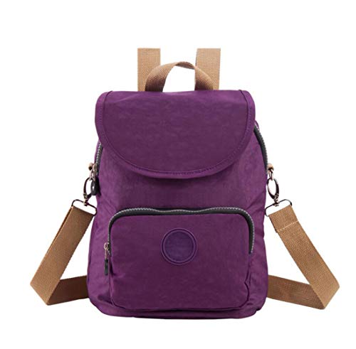 Preisvergleich Produktbild GAOXP Mütter und Kinder Pauschalreisen Essentials Multi Function große Kapazität Wasserdichte Mumie Beutel Mutterschafts Produkte Baby Rucksack Outdoor Tasche Fashion Windeltasche,grapepurple