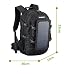 Produktbild Solar Backpack mit detachierbarem USB Fast Charge Solar Panel Laptop Rucksack Travel Hiking Waterproof Backpack für Ipad Smartphone, Unisex,Black