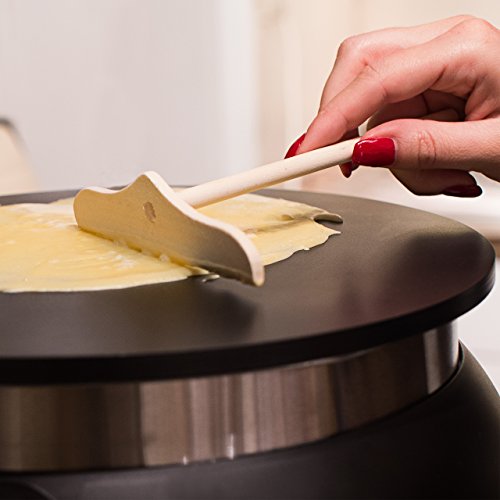Crepesmaker Profi, 1250 Watt, antihaft, mit 3 teiligem Holzbesteck, CREPES, Crepe - 6