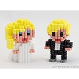 Braut und Bräutigam aus Hama Midi Bügelperlen