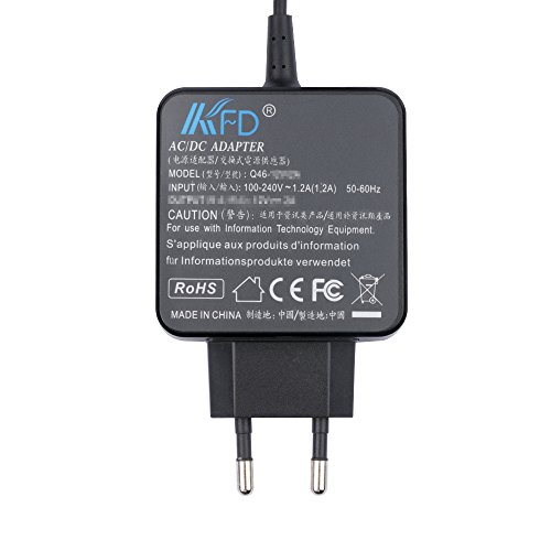 KFD Netzteil 12V 2A Ladegerät Ladekabel für Asus Chromebook Flip C201 C100 C201P C201PA C100PA, Chromebook Flip C100P C100PA-DB01 C100PA-DB02 C100PA-DS03 C201PA-DS01 C201PA-DS02 C100PA-RBRKT03 Laptop AC Adaptor, Asus Notebook ADP-24EW B - 2